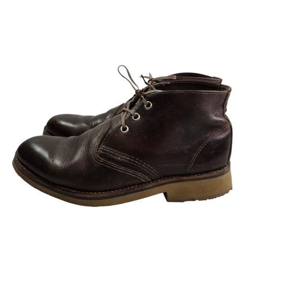 Vtg Red Wing heritage 3141 brown leather low ankle work prison chukka boots